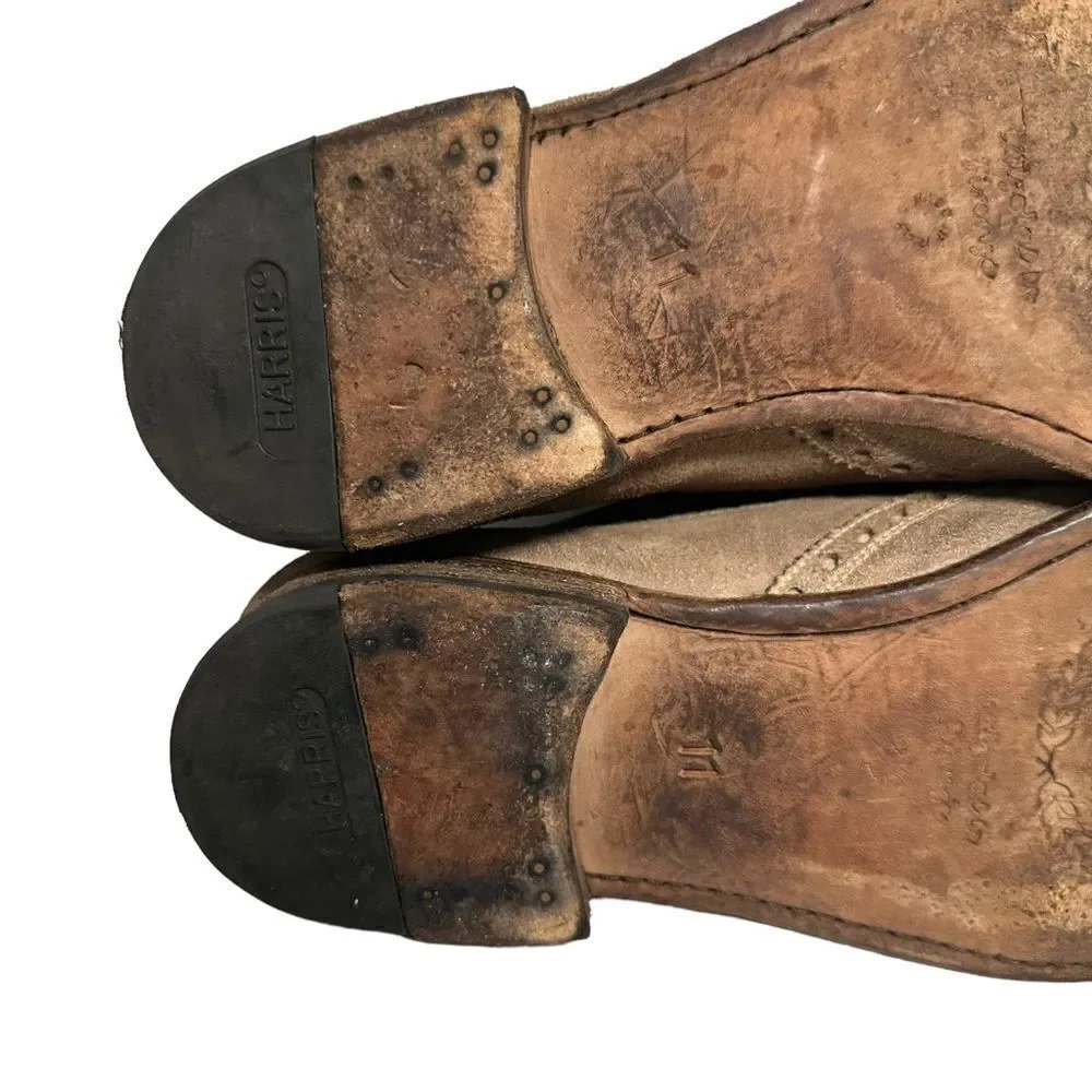 Men’s Harris 1813 Barney’s New York dress shoes Brown rustic color-way size 11